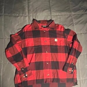 Carhartt Red and Black Checkered Shirt